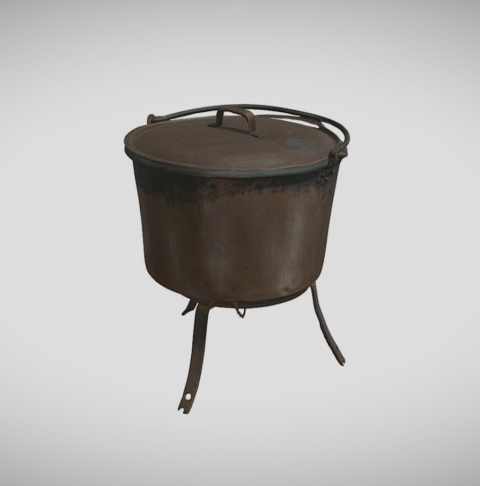 metallinen pata jaloilla