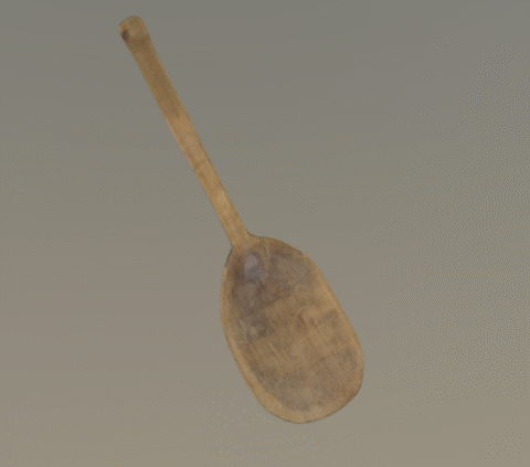 puusta veistetty kauha