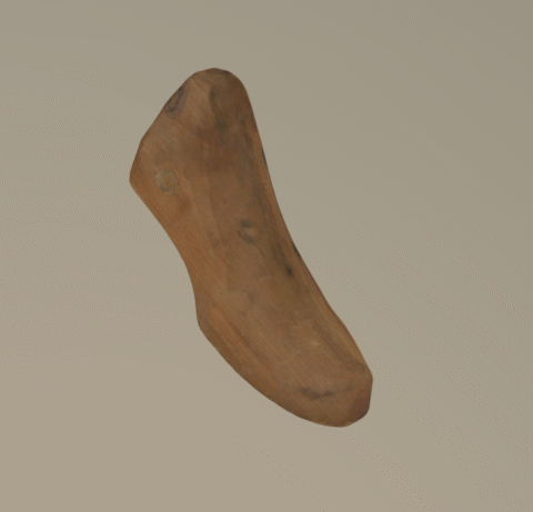 puusta valmistettu kengän lesti